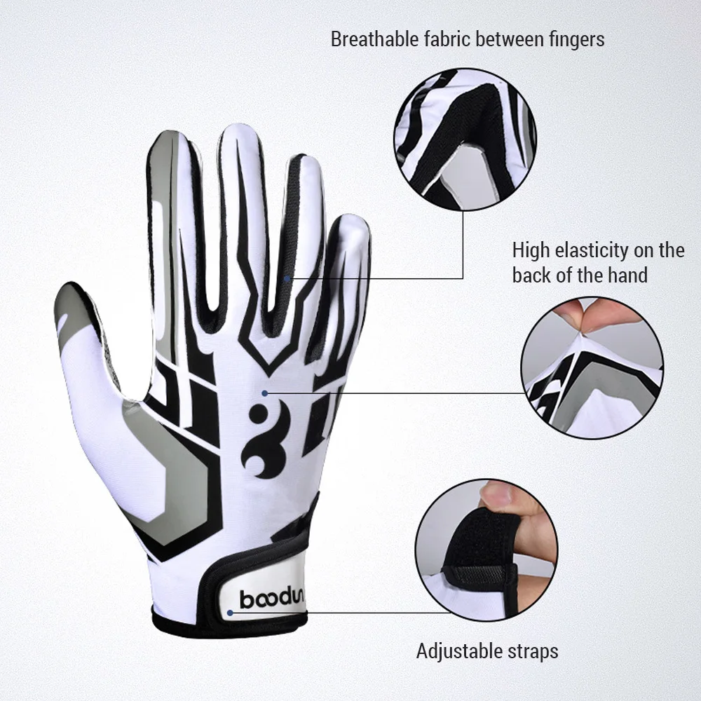Rugby Gloves Sports Grip Gloves Baseball Football Adult Youth for Fitness Outdoor Activities and Hiking Enhanced Grip