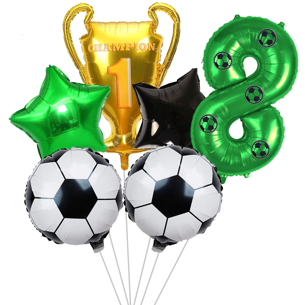 Soccer Balloons 8th Birthday Decor for Boys Soccer Birthday Party Supplies Football Party Balloon Soccer Sports Theme Party