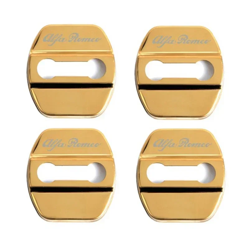 Alfa Romeo Logo Car Door Lock Cover Protective Sticker Set - 4 Pieces