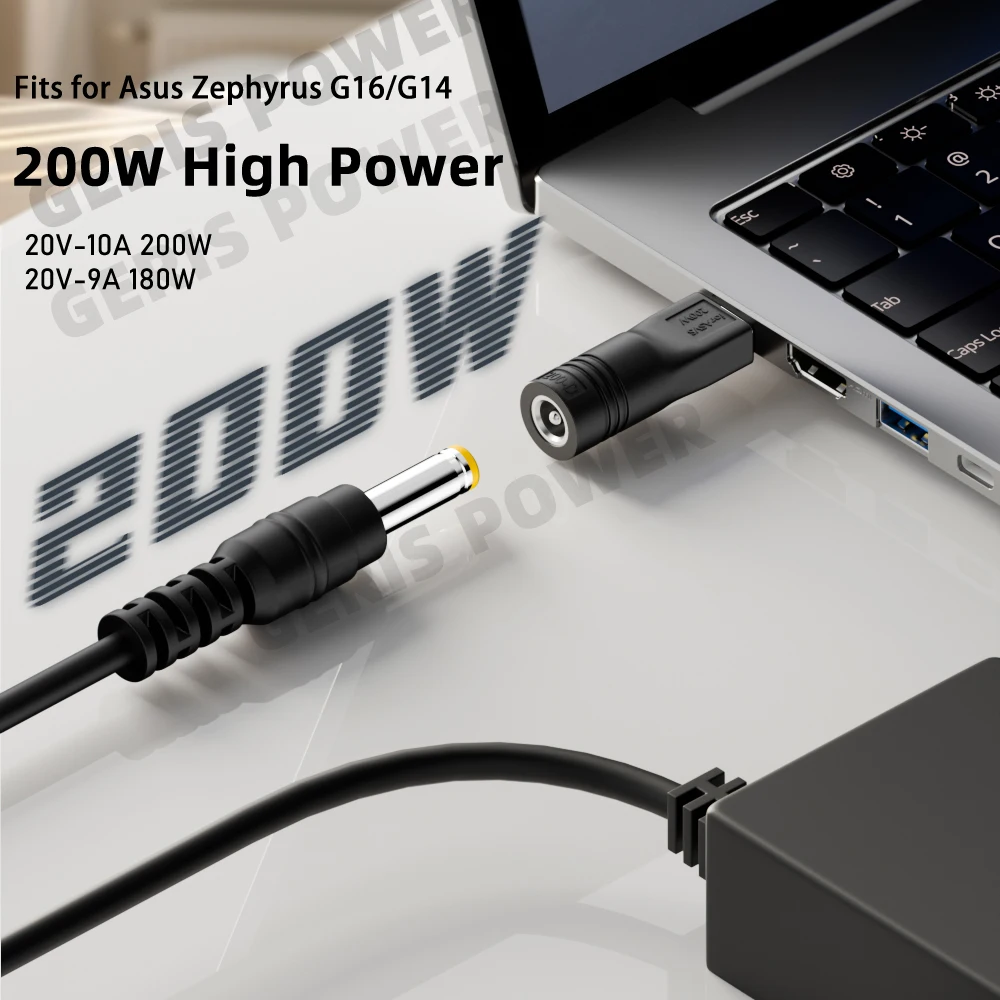 High-Power DC Laptop Charger Adapter