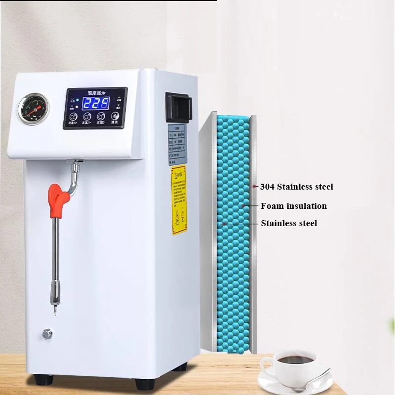 Automatic Milk Foam Machine Commercial Three Fixed Temperature Steam Milk Foam Machine for Coffee Milk Tea Milk Foam 4