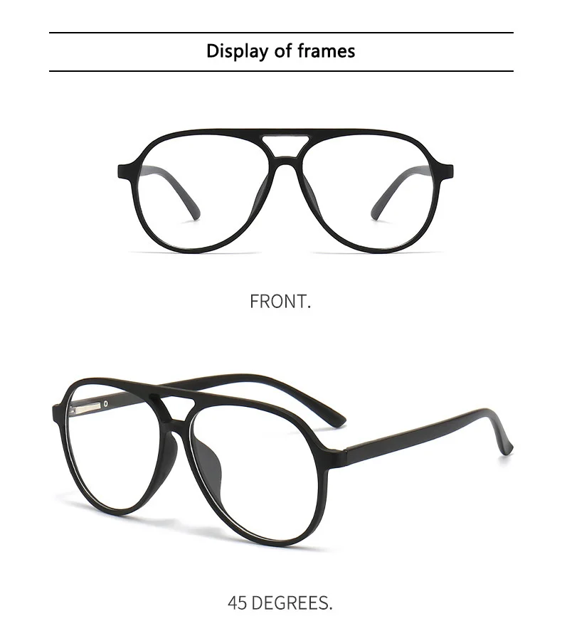 Doppel Strahl Polarisierte Sonnenbrille Männer Frauen Magnetische Clip Auf Gläser TR Optische Verordnung Brillen Rahmen Magnet Clips Retro – Detail 16