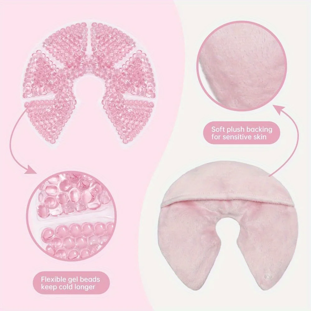 Breast Therapy Pads Hot Cold Breastfeeding Gel Pads Breastfeeding Essentials and Postpartum Recovery, Nursing Pain Relief 5