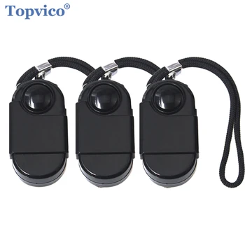 Topvico 캠핑 알람 3PCS 여행 휴대용 미니 PIR 적외선 모션 센서 감지기 120dB 무선 홈 보안 도난 방지