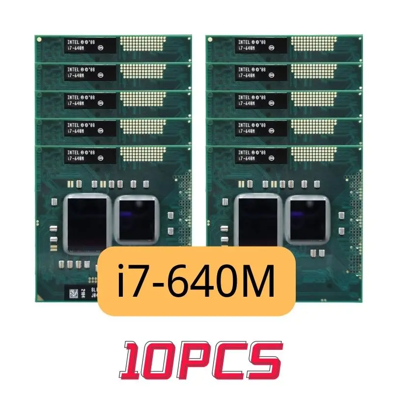 10PCS-Intel-Core-i7-640M-i7-640M-SLBTN-2-8GHz-Dual-Core-Processor ...