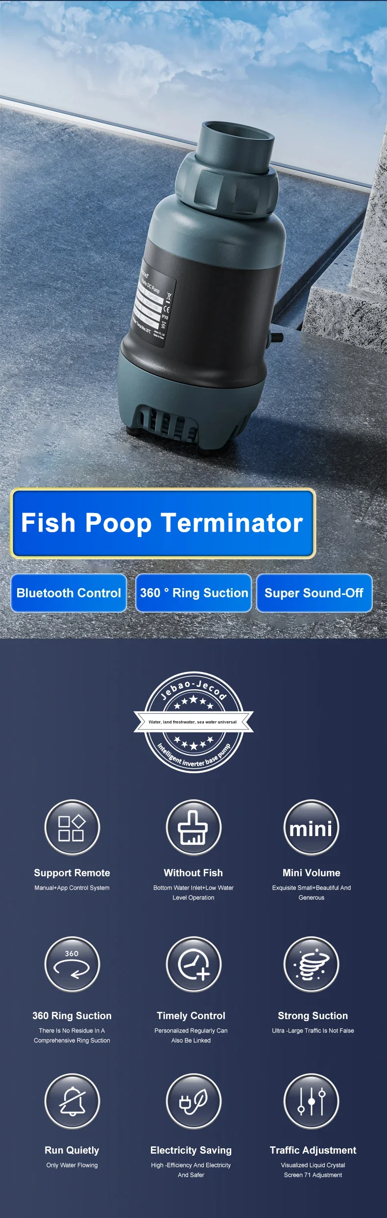 水族館ポンプ BS シリーズ APP コントローラーボトムフィードポンプ