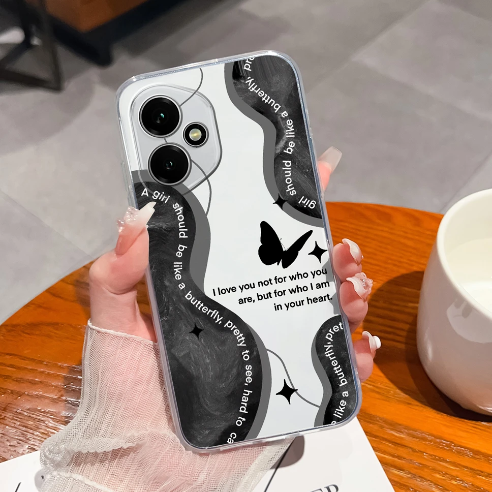 Cute Astronaut Transparent TPU Silicone Phone Case - High Quality Soft Back Cover