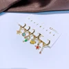 MIGGA Multicolor Cubic Zircon Fairy Tale Dangle Earrings Set New Design Women Girls Party Gift Jewelry 5
