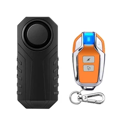 Sectyme Waterproof Wireless Anti - Theft Alarm with Remote Control for Bicycles and Scooters (1 Set Orange Alarm)