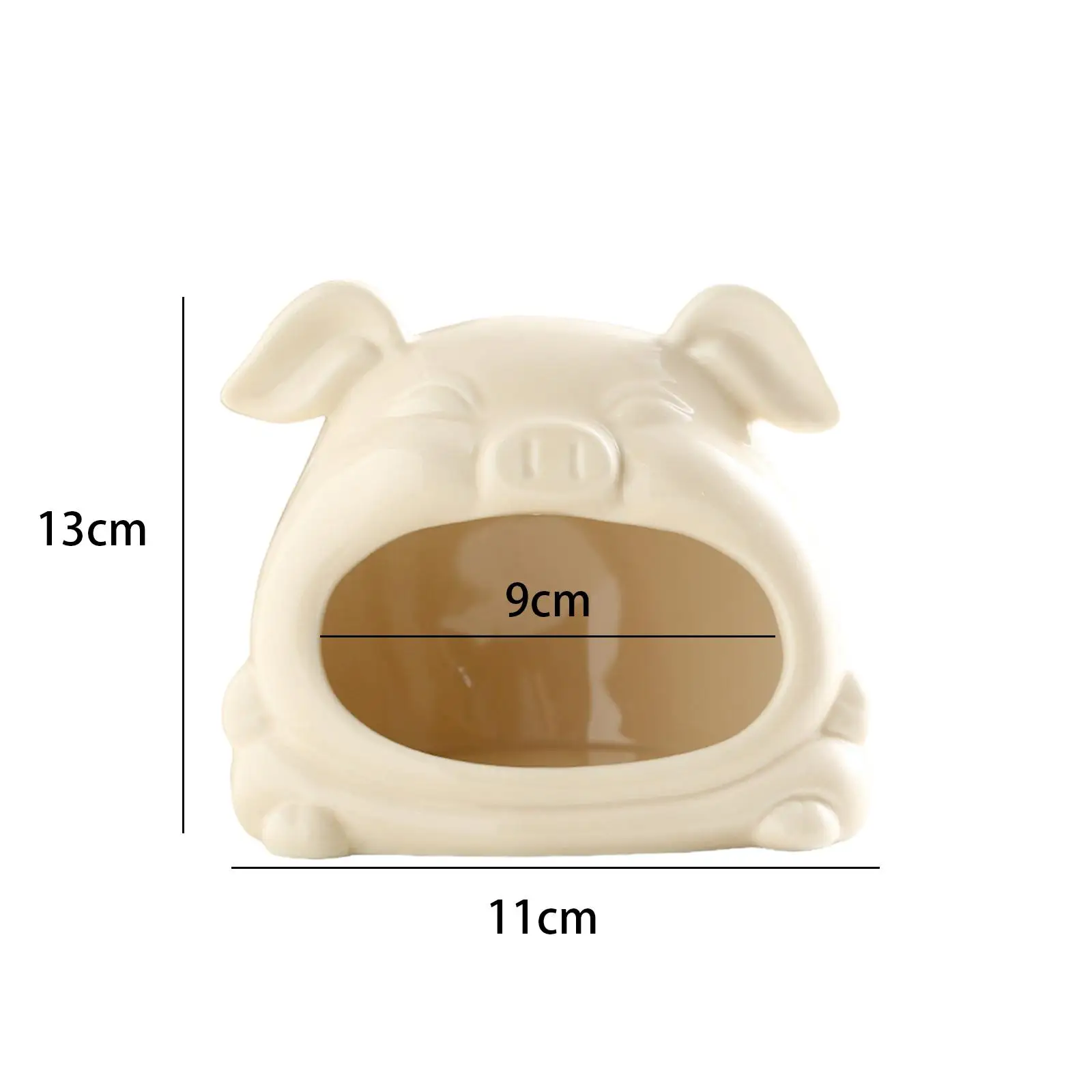 Ceramic Hamster Habitat Hideout Cartoon Outdoor Hamster House Pet Bed for Gerbils Hedgehog Lemmings Other Small Pet Squirrel
