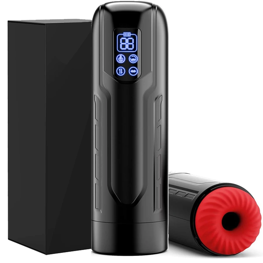 Telescopic Sucking Male Masturbator Vagina Masturbation Equipment Sex Toys for Men Goods for Adults Piston Automatic Mastubator