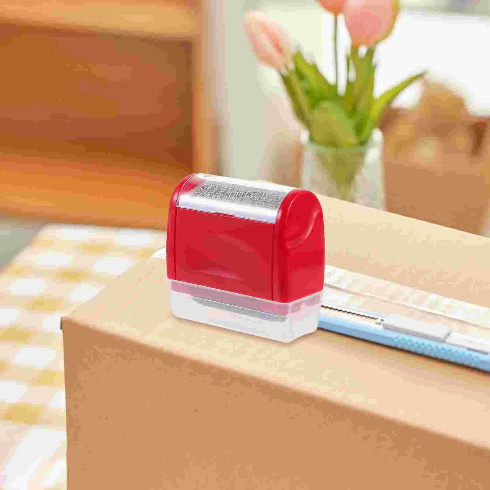 large confidentiality seal information blocker stamp plastic identity theft protection Confidentiality Seal Privacy Roller Stamp for Home Safety Protection Plastic Multi-function Portable Seals