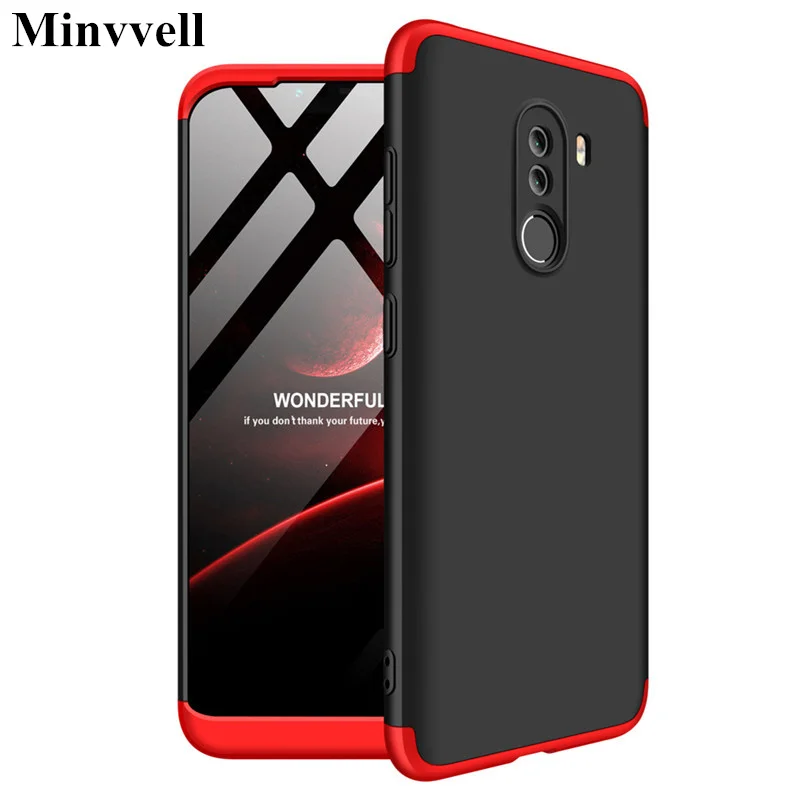 

3 in 1 Case for xiaomi pocophone f1 Case 360 Full Protection Shockproof Cover for Poco f1 Xiaomi mi 9T Pro Redmi Note 10 Pro