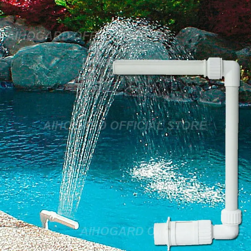 Waterfall-Swimming-Pool-Fountain-Jets-Ground-Tool-Adjustable-For-Pool-Pond-Waterfall-Garden-Home-Decoration.jpg Vízesés Úszómedence Szökőkút Fúvókák Őrölt Szerszám Állítható Medence Tó Kerti Otthoni Dekorációhoz - Image 5