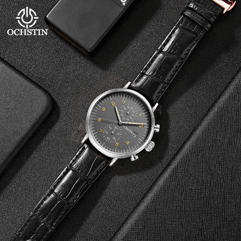 Ochstinprominente business high-end new fashion watches multi-functional quartz movement waterproof men's quartz watch