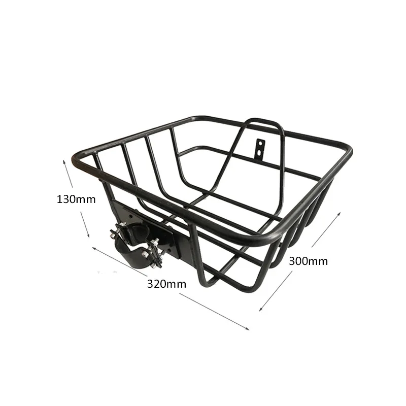 Cestone Portaoggetti Per Bici In Acciaio – Antiruggine, Staffa Inclusa, Portata 22 Kg