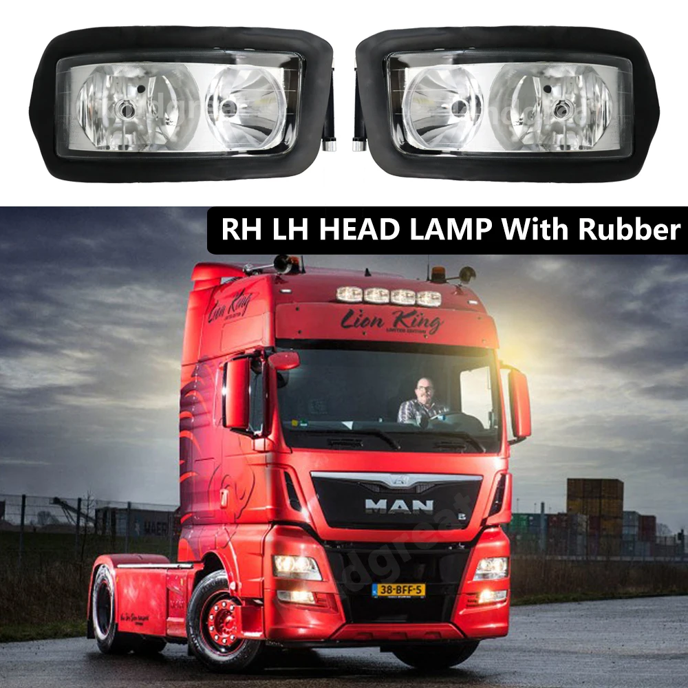 1PCS High Quality Headlight Head Lamp Electric For MAN TGA Truck Parts