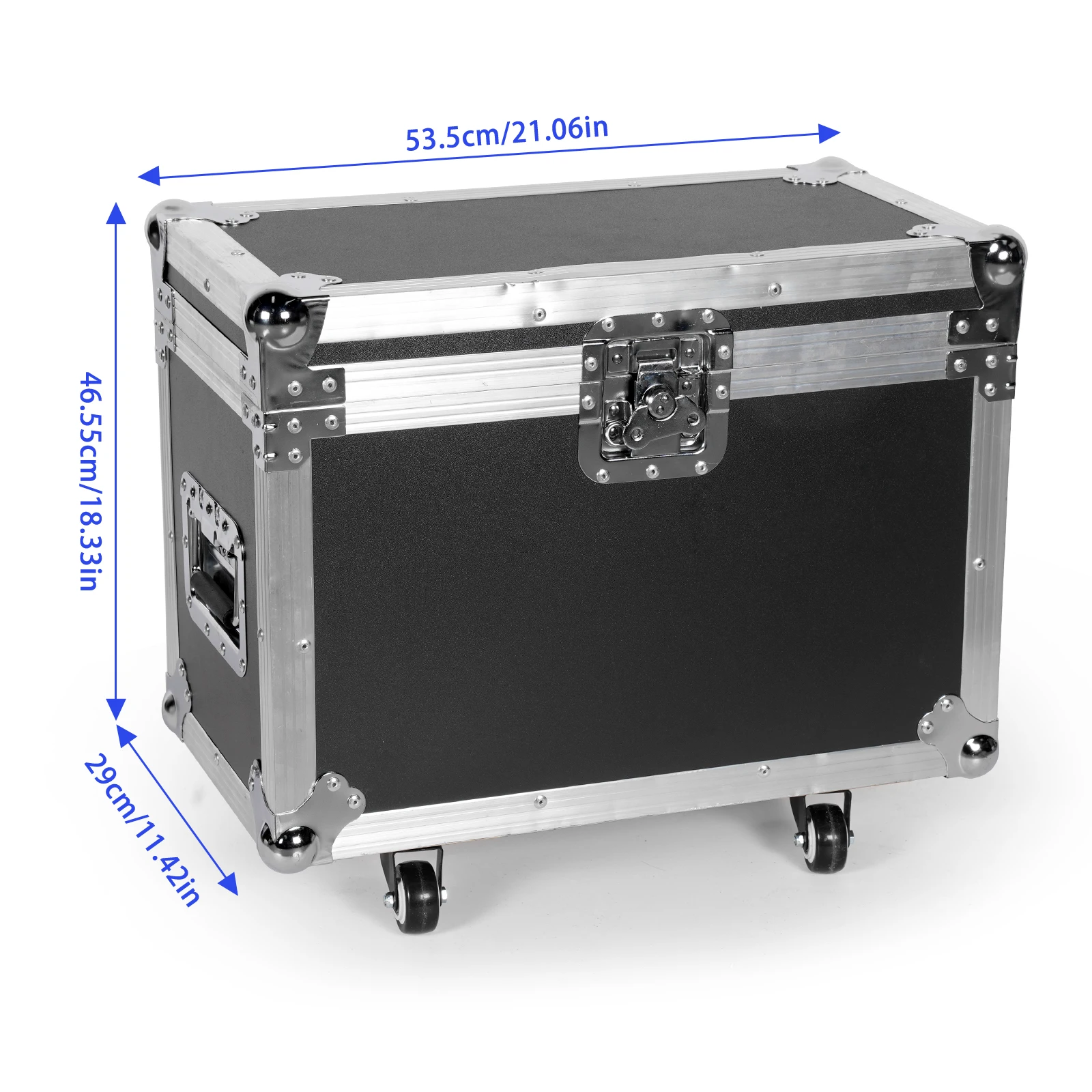 Fieryzeal Gator Cases for (2) LED Light 150W Beam Moving Head Light Stage Light Flight Cases for DJ Party Stage Equipment 6
