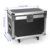 Fieryzeal Gator Cases for (2) LED Light 150W Beam Moving Head Light Stage Light Flight Cases for DJ Party Stage Equipment 6