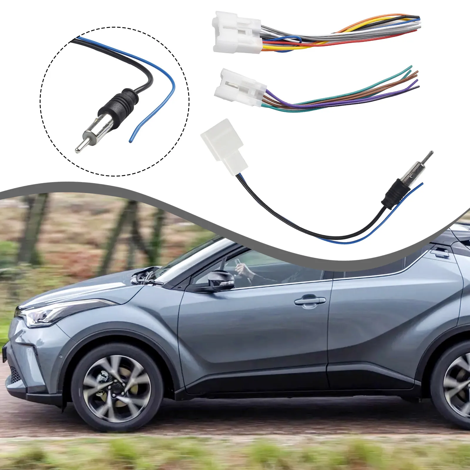

Enhanced Durability Premium Quality Car Stereo Install Wire Harness Cable Antenna Adapter for Toyota Tested for Precision