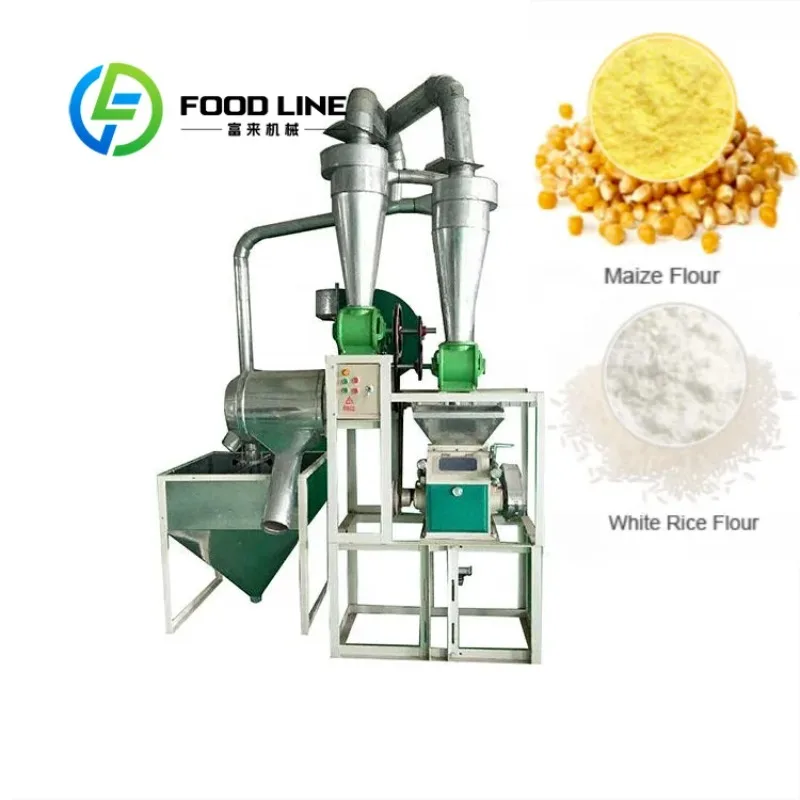 Small Horizontal Auto Feed Flour Mill Space Saving Layout Suitable For Rural Family Small Workshop Individual Grain Processing 2