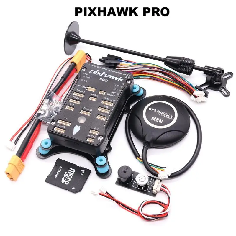 

Pixhawk PRO PX4 PIX 32 Bit Flight Controller with 4G SD Card Safety Button M8N GPS RC Quadcopter Ardupilot ArduPlane ArduRover