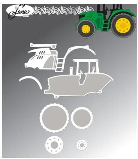 

Трактор режущие штампы Новое поступление 2024 Сделай Сам формы для скрапбукинга изготовления бумаги шаблон для рукоделия украшение ручной работы