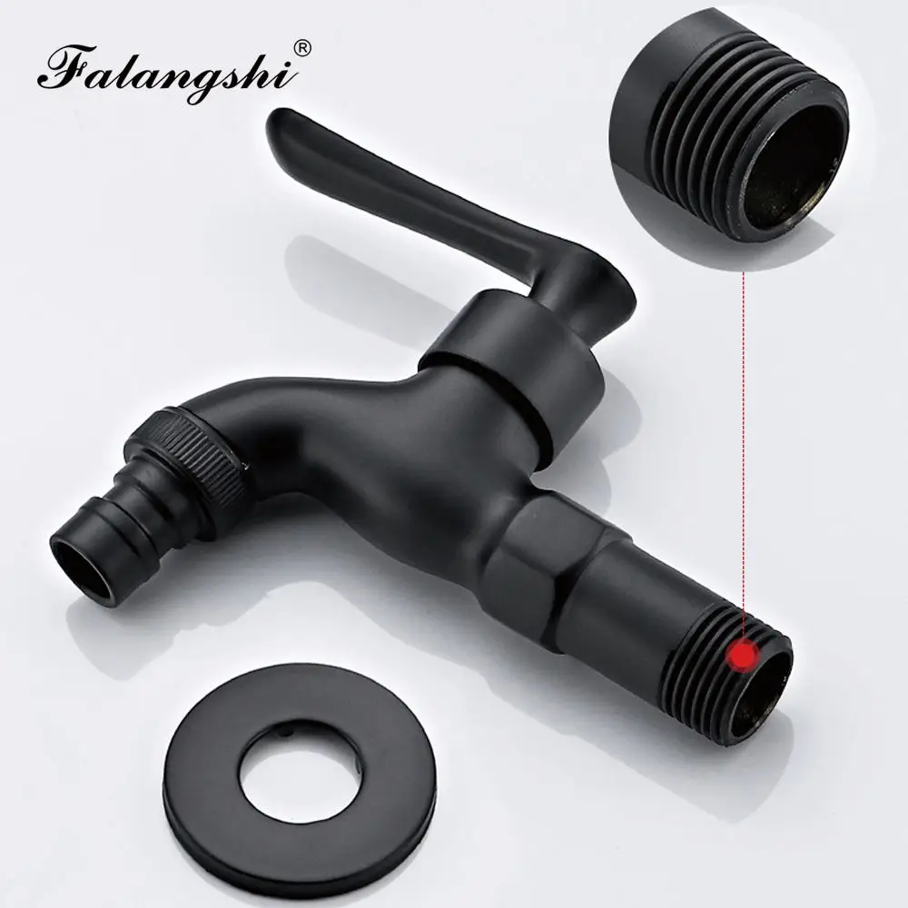 Brass Bibcock Faucet Outdoor Garden Taps For Washing Machine Laundry Cleaning Toilet Mop