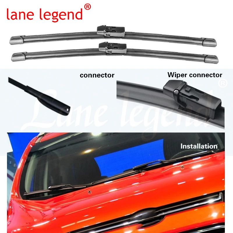Für Ford EcoSport 2013 2014 2015 2016 2017 Vorne Hinten Wischer Klingen Kit Cutter Fenster Ohne Knochen Rahmenlose Gummi Auto Zubehör – Detail 4