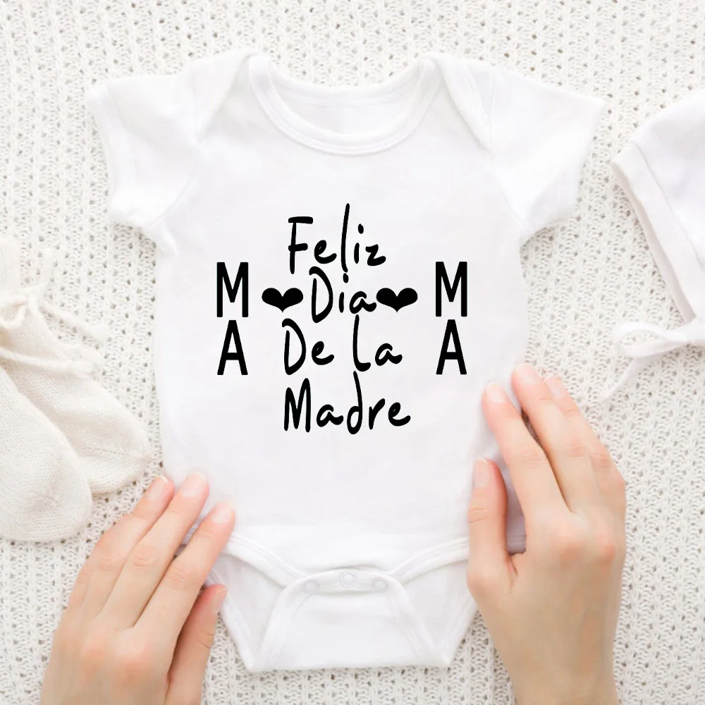 

Happy Mothers Day Mama Baby Bodysuit Mothers Day Baby Girl Boy Outfits Newborn Short Sleeve Clothes Toddler Clothes New Mom Gift