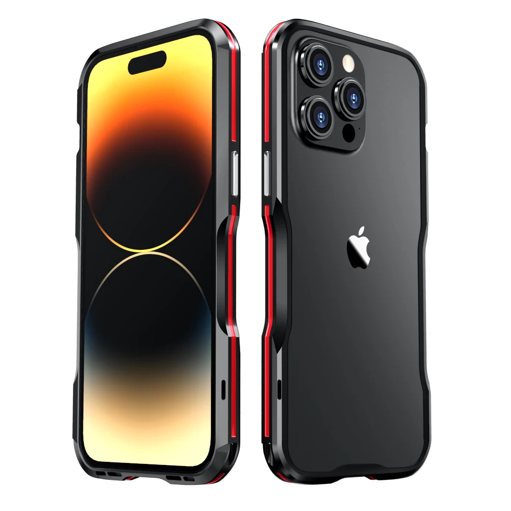 Sleek and Stylish Alloy Frame Phone Case - Anti-Drop Protective Cover