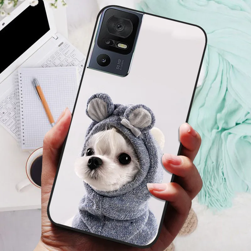 Black Lion and Wolf Silicone Soft Phone Case - Protective Shell
