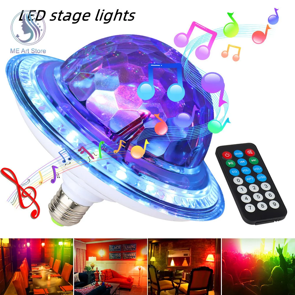 Colorful Led Bulb Control Bluetooth | Bluetooth Speaker Remote Control -  E27 Led Bulb - Aliexpress