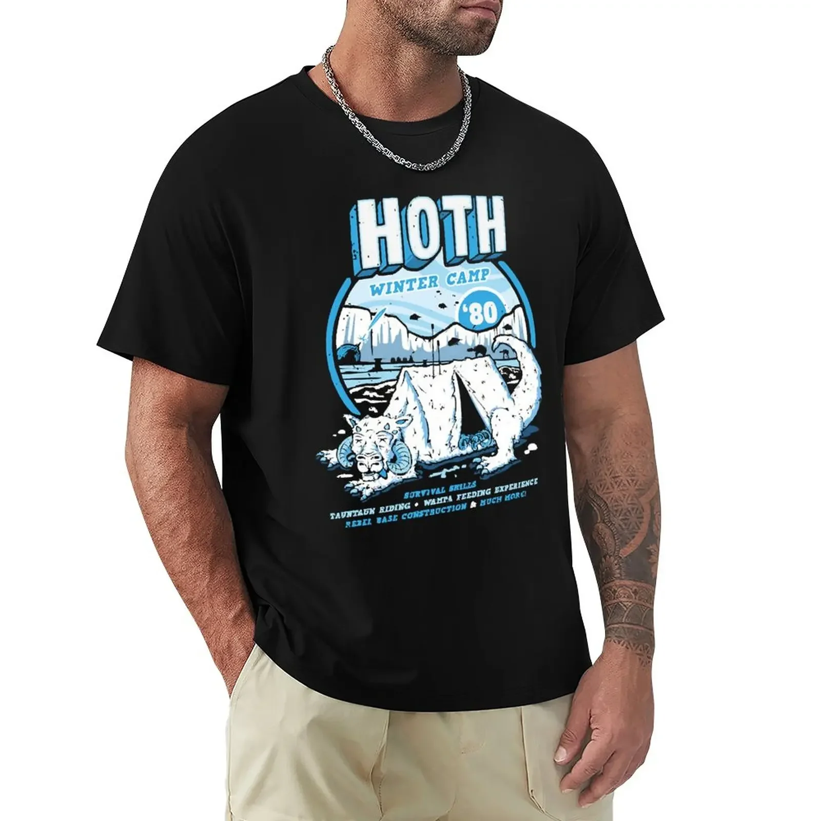 

Hoth Winter Camp T-Shirt new edition boys animal print sports fans shirts graphic tees plain t shirts men