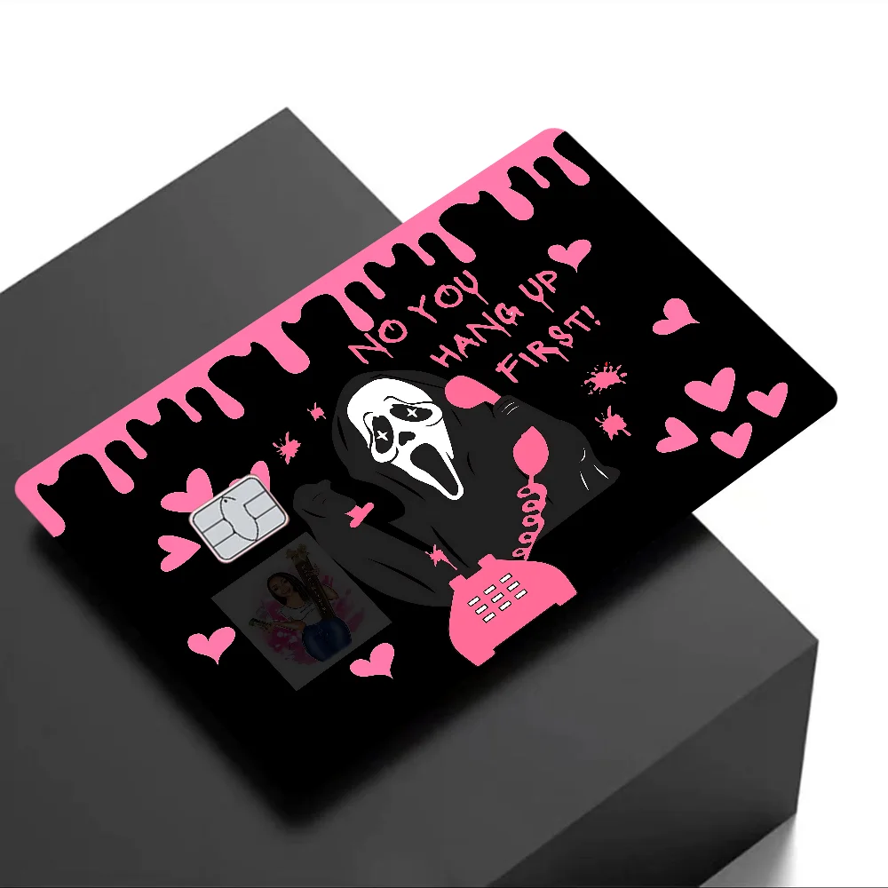 S-Scream Dead Horor Diy Kredit-Debitkarte Aufkleber Party Aufkleber Dekoration Wasserdicht Kleine Chipkarte Haut Aufkleber – Detail 11