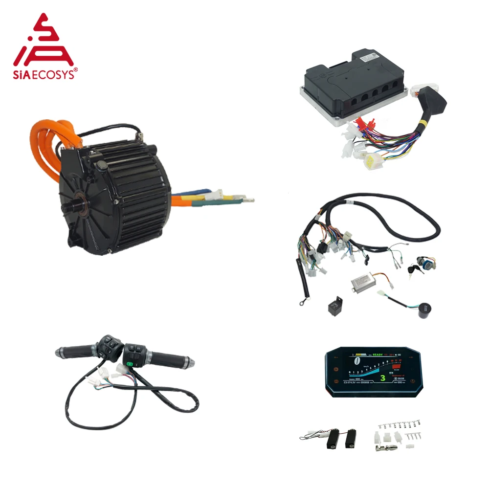 QSMOTOR QS165 10000W 72V 50H Kit Hall and Encoder PMSM Mid drive Motor Fardriver ND72890 for Surron Light Bee