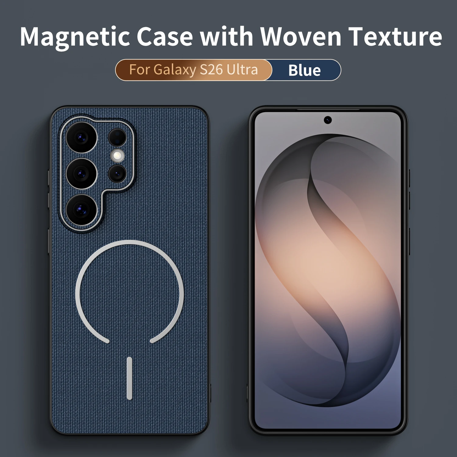 Luxury Techwoven Fabric Magnetic Phone Case Cover