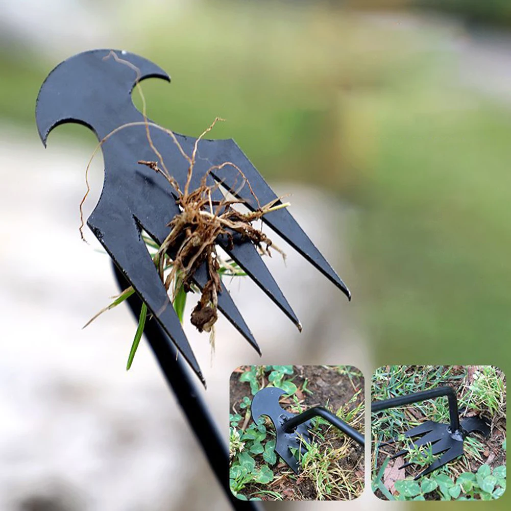 Garden Weeding Tool Weed Extractor Removal Agricultural Bonsai Tool Supplies Horticulture 4 Teeth Manual Weeder Garden Shovel 5
