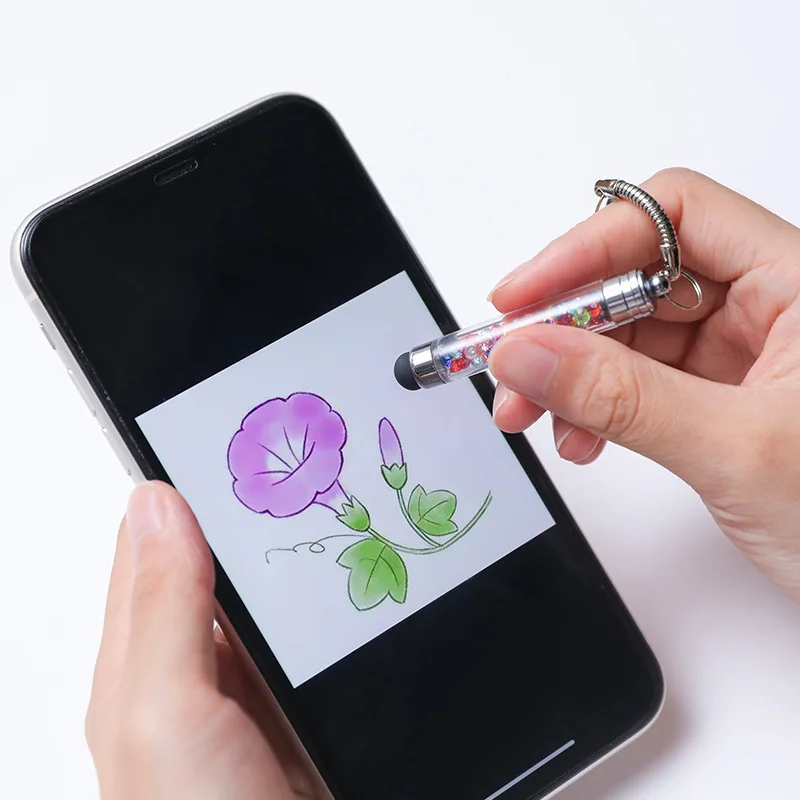 Cell Phone Smartphone Pencil Crystal Pendant Capacitive Stylus