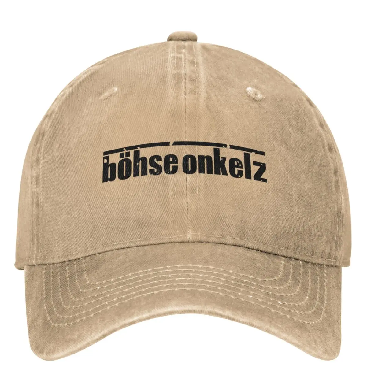 

Men Women Bohse Onkelz Baseball Caps Vintage Distressed Denim Rock Band Sun Cap Adjustable