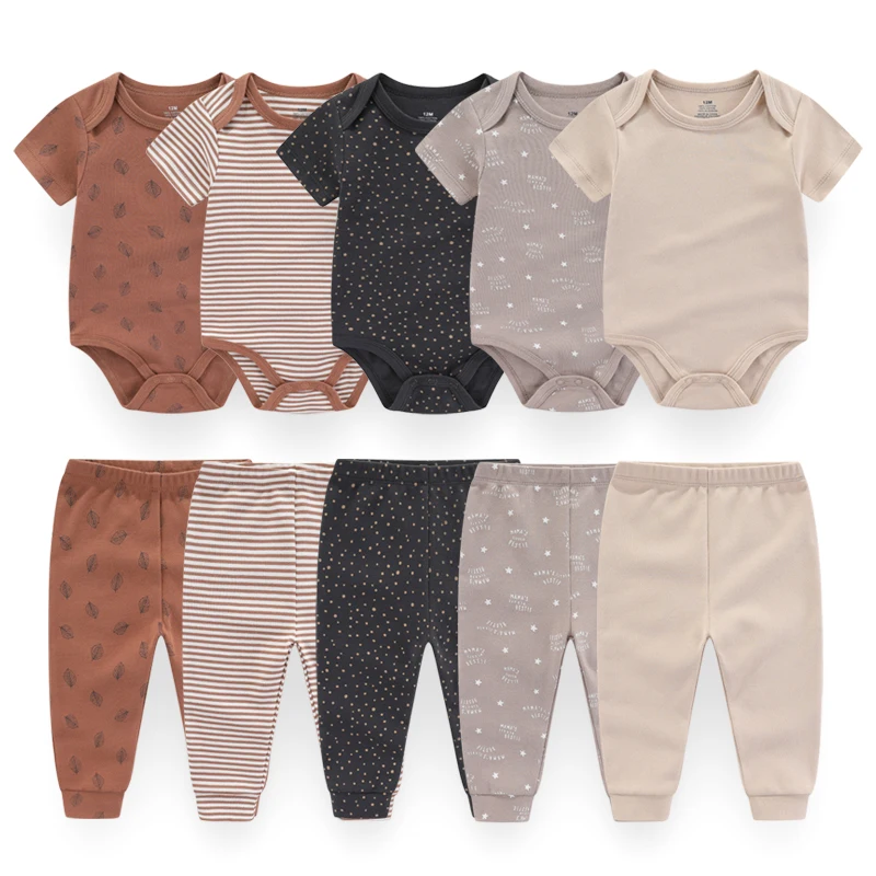 Conjuntos-de-roupas-de-algod-o-unissex-para-beb-rec-m-nascido-bodysuits ...