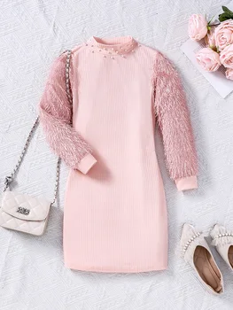 Pink Knit Dress 1