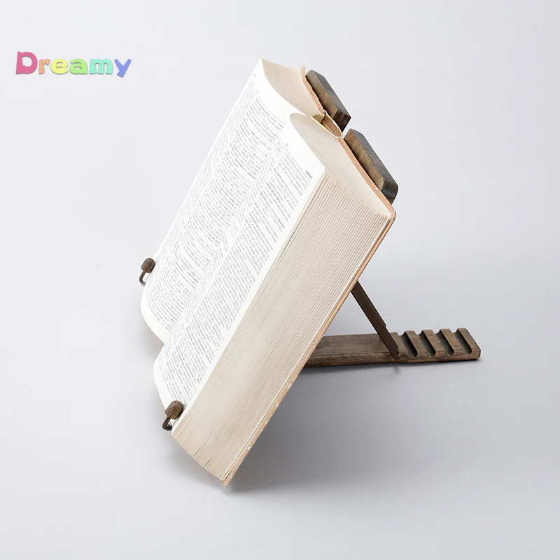Raymay-골동품 책꽂이, 우디 책꽂이 조정 가능한 목제 책 정제 대 고대 색깔 접을 수 있는 각, 사무용품