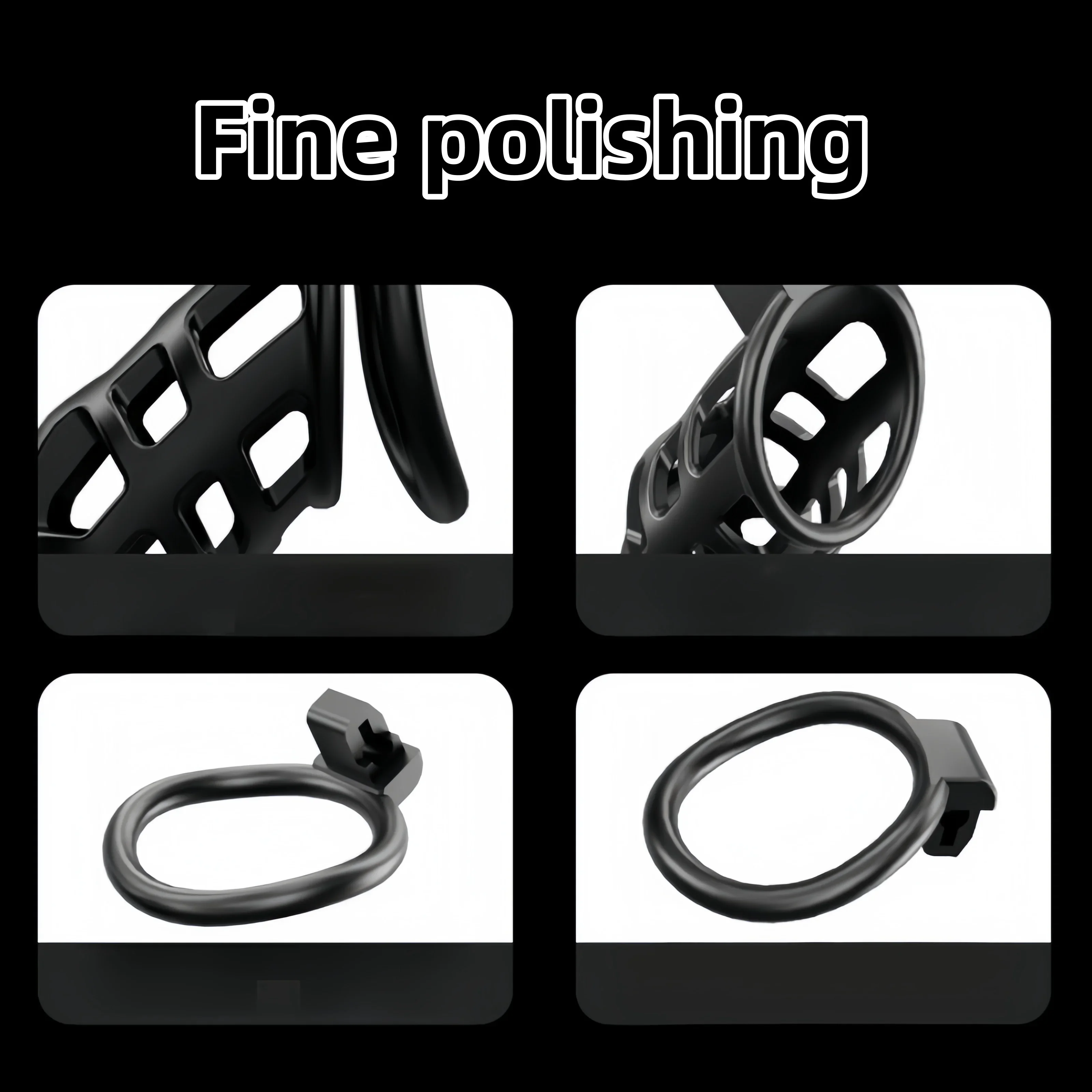 Male Penis Cock Cage Chastity Device with Lock 3 Rings Breathable Resin Anti Cheating BDSM Sex Toy for Men Erotic Urethral Lock