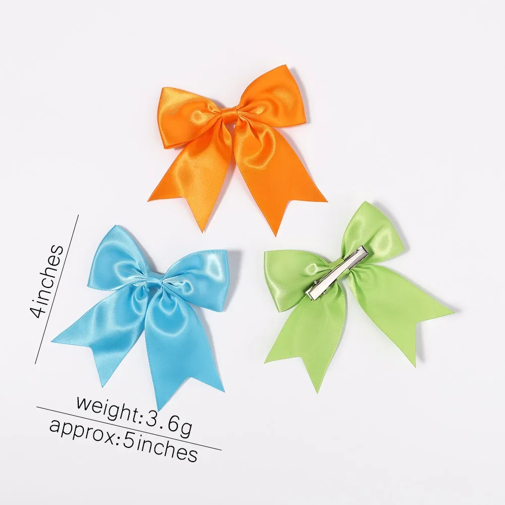 Hair Clips 2/3Pcs Baby Cheer Bows for Girls 4.5Inch