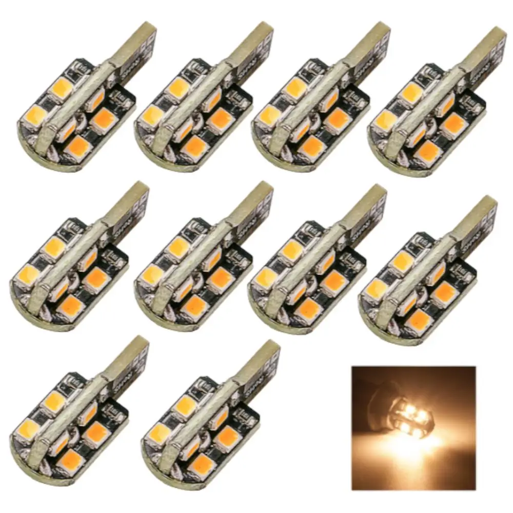 5730  LED  Ʈũ , 194 168 CANBUS OBC ERRO  ȭƮ  ȭƮ Ʈ,  DC 12V, W5W T10 8 SMD, 10 /Ʈ