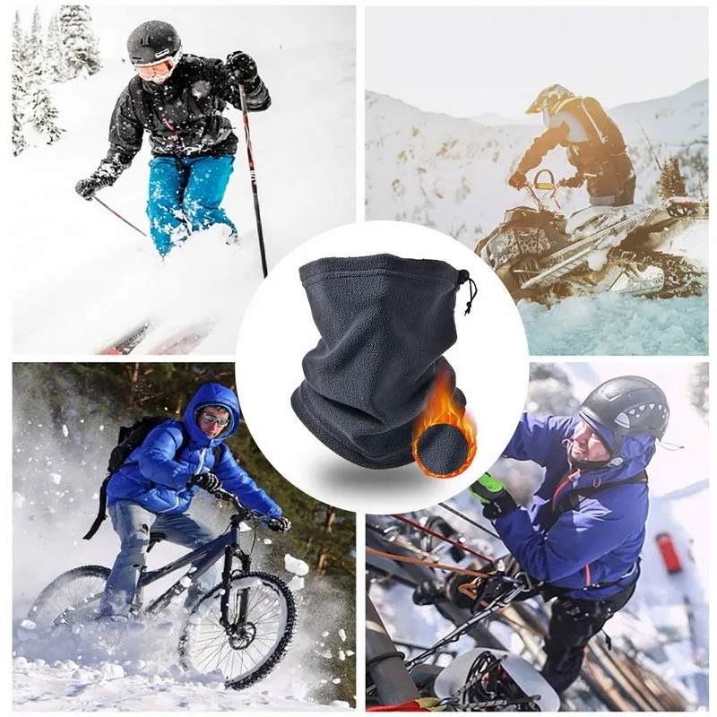Cozy Windproof Fleece Neck Warmer & Half Face Cover