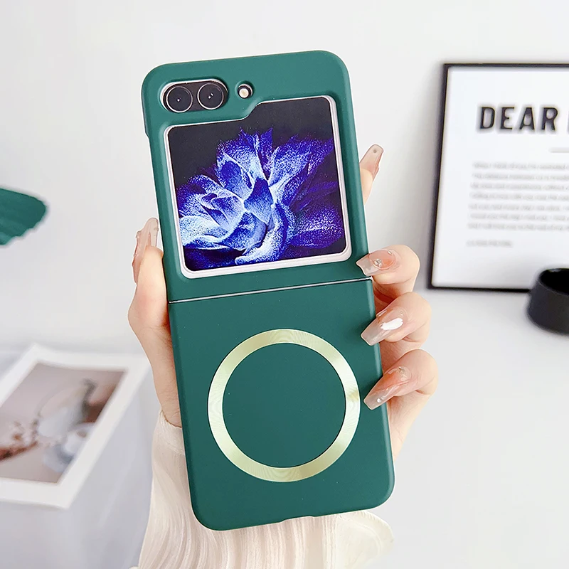 Magnetic Solid Color Wireless Charging Case Cover