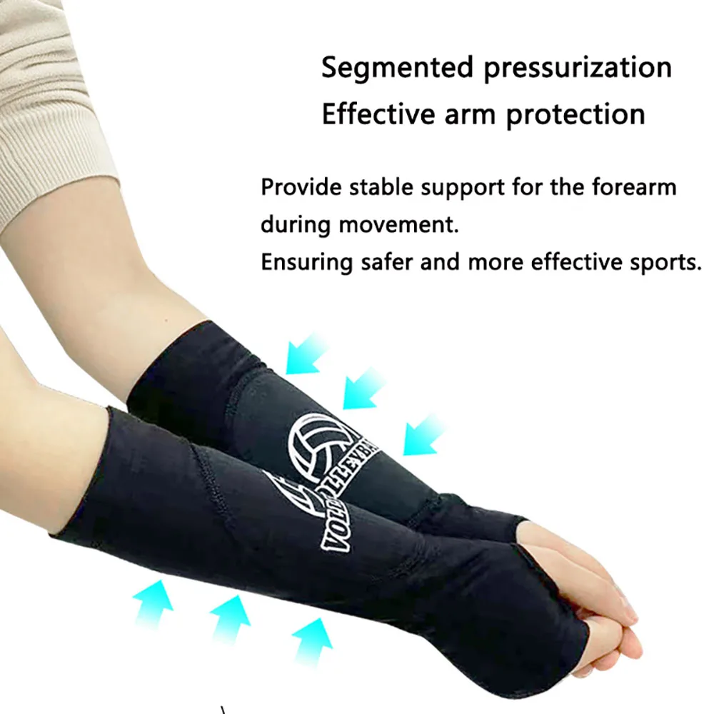 Volleyball Arm Sleeve Gloves Forearm Compression Test Training Basketball Wrist Support Brace Protector Sport Arm Guard volleyball arm sleeves arm compression sleeves