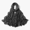 Écharpe Hijab Royan en coton froissé pour femmes musulmanes, châles longs et doux islamiques, enveloppes courtes à pampilles, accessoires Bufanda